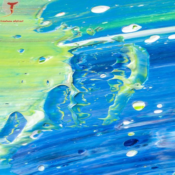 Tran Tuan Abstract My Sun 2021 135 x 80 x 5 cm Acrylic on Canvas Painting Detail
