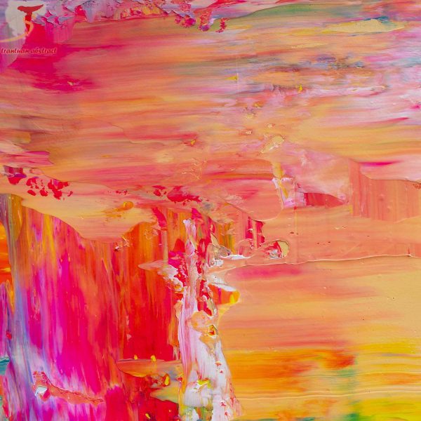 Tran Tuan Abstract Summer Vibes 2021 95 x 68 x 5 cm Acrylic on Canvas Painting Detail