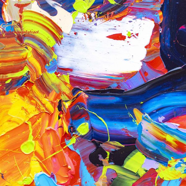 Tran Tuan Abstract Bright Sunshine 2021 135 x 80 x 5 cm Acrylic on Canvas Detail (3)