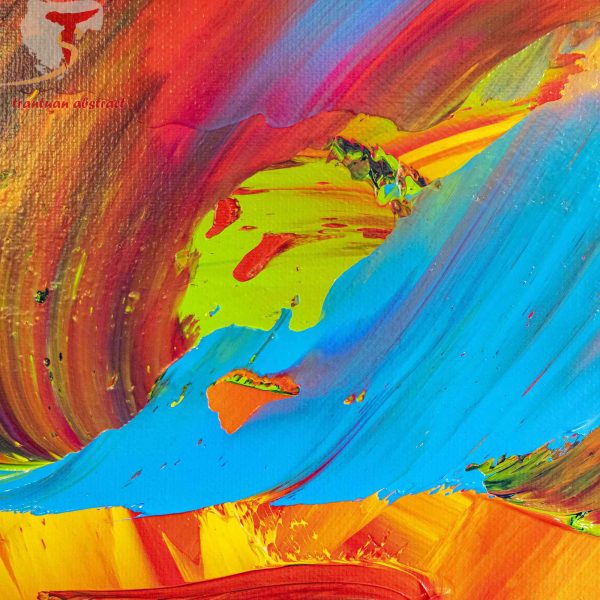 Tran Tuan Abstract Bright Emotion 2021 120 x 100 x 5 cm Acrylic on Canvas Painting Detail s (6)