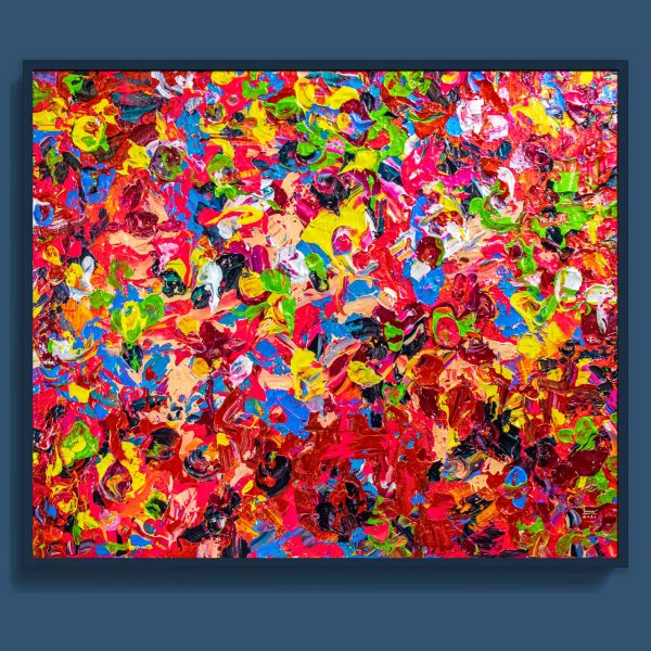 Tran Tuan Abstract Hello Life 2021 120 x 100 x 5 cm Acrylic on Canvas Painting
