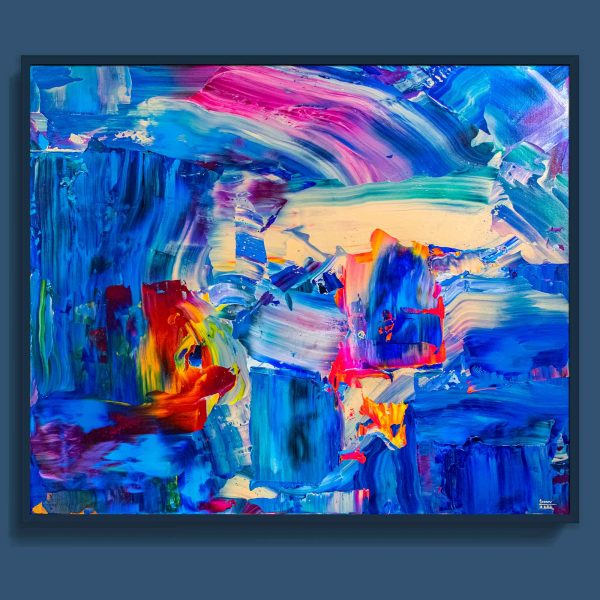 Tran Tuan Abstract Through Dreams 2021 120 x 100 x 5 cm Acrylic on Canvas Painting