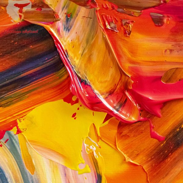Tran Tuan Abstract Under the Sun 2021 120 x 100 x 5 cm Acrylic on Canvas Painting Detail (14)