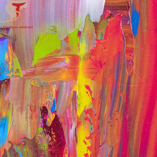 Tran Tuan Abstract Remembering Summers 2021 120 x 100 x 5 cm Acrylic on Canvas Painting Detail s (13)