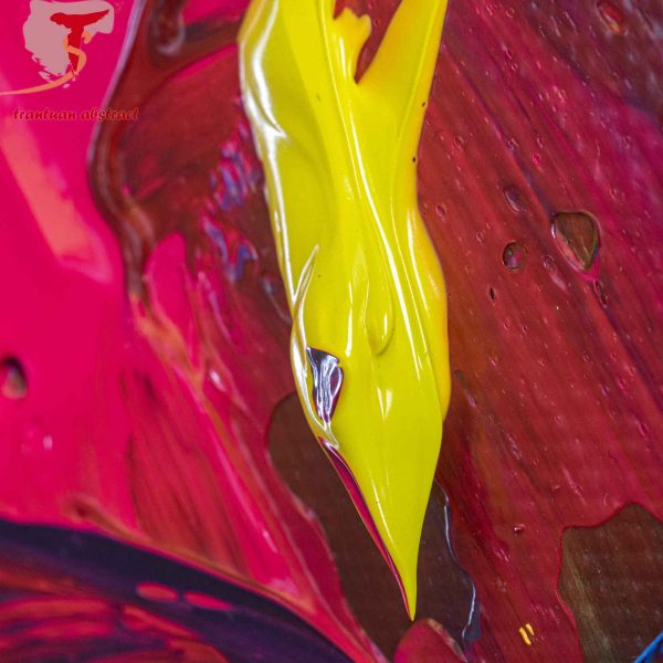 Tran Tuan Abstract Sweet Reminiscences 2022 95 x 68 x 5 cm Acrylic on Canvas Acrylic on Canvas Painting Detail s (12)